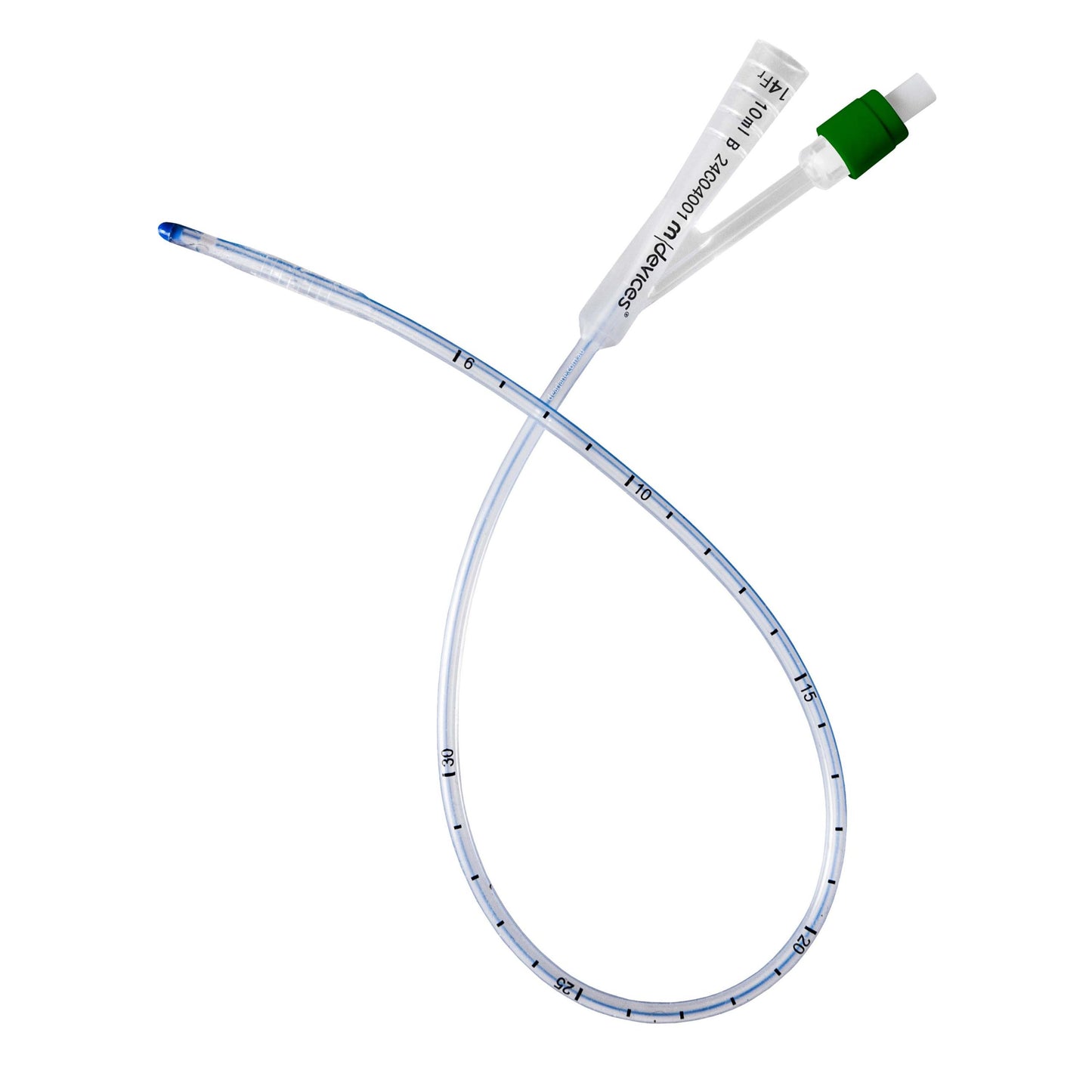 2-Way Foley Catheter, 45cm, Standard Tip - 14Fr (Green)